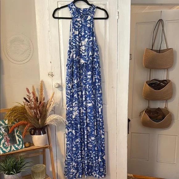 Caballero Collection Hollie Dress in Coastal Blue - Picture 2 of 6